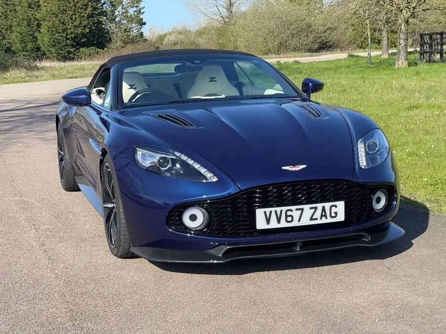 2018 Aston Martin Vanquish Zagato Volante: front three-quarter view